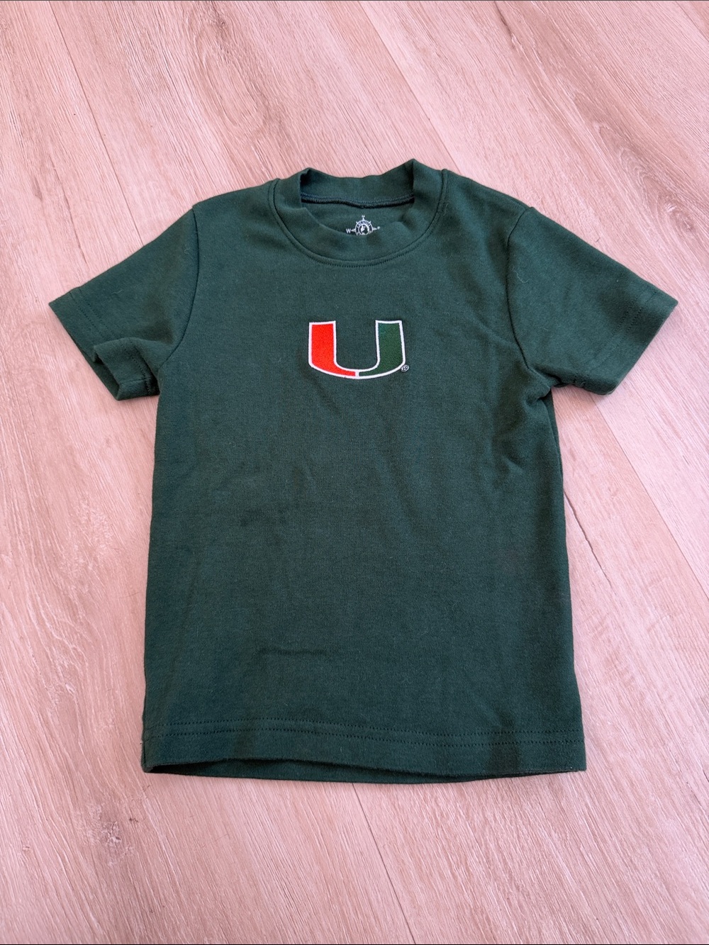 Green Kids' T-Shirt with U Logo